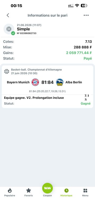 Coupon gagnant 2 059 771 F Cousin Marc